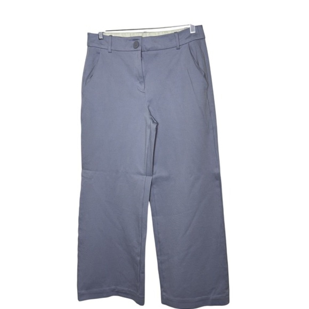 Tommy Hilfiger Womens Periwinkle Blue Wide Leg Cropped‎ Trousers Size 8
